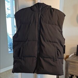 Men's Black Puffer Vest